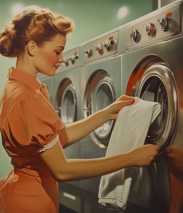 femme-lavant-son-linge-années-50 Notre concept laverie marcadet