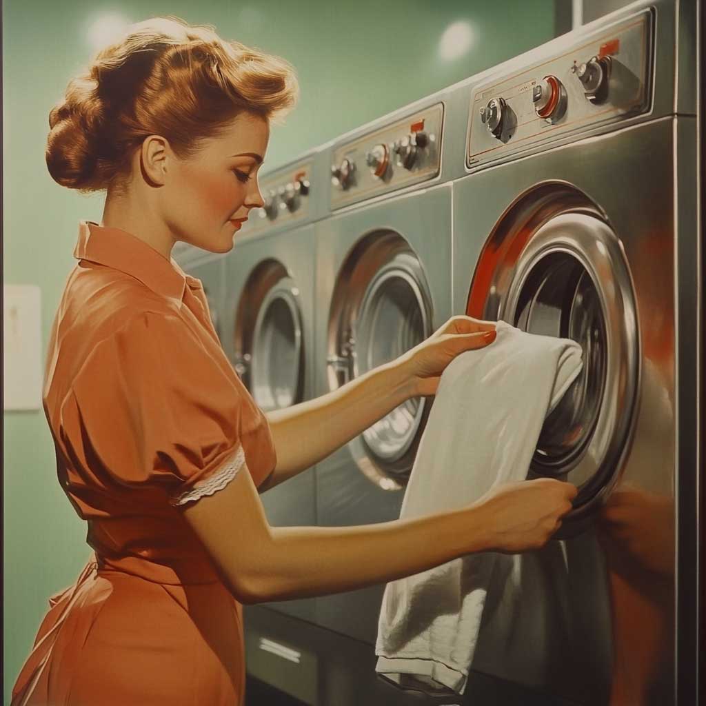 femme-lavant-son-linge-années-50 Notre concept laverie marcadet