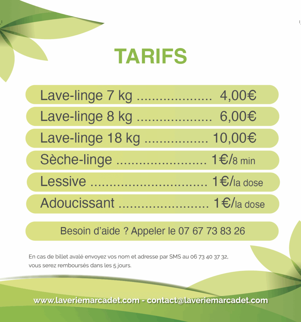 Tarifs